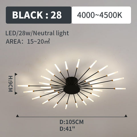 Image of Hot sale fireworks led Chandelier For Living Room Bedroom Home chandelier Modern Led Ceiling Chandelier Lamp Lighting chandelier-FrenzyAfricanFashion.com