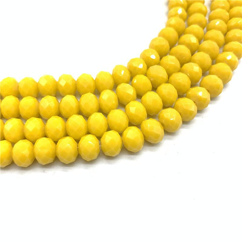 Image of Wholesale 4x6mm/50pcs Crystal Rondel Faceted Crystal Glass Beads Loose Spacer Round Beads for Jewelry Making Jewelry Diy-FrenzyAfricanFashion.com