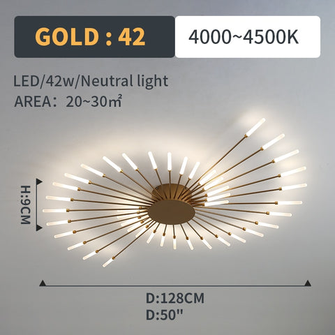 Image of Hot sale fireworks led Chandelier For Living Room Bedroom Home chandelier Modern Led Ceiling Chandelier Lamp Lighting chandelier-FrenzyAfricanFashion.com