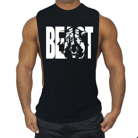 Image of Sports Sling Sleeveless Fitness T-shirt Muscle Vest-FrenzyAfricanFashion.com