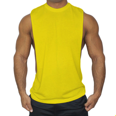 Image of Basic Men's Sports Workout Sleeveless T-shirt Vest-FrenzyAfricanFashion.com