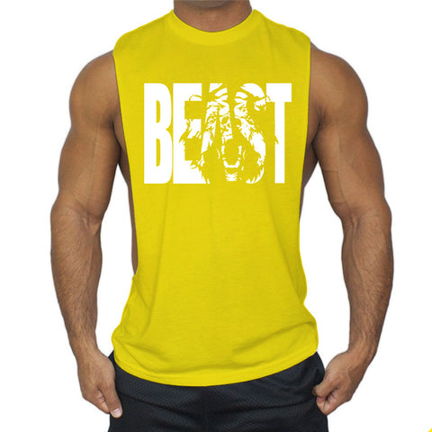 Image of Sports Sling Sleeveless Fitness T-shirt Muscle Vest-FrenzyAfricanFashion.com