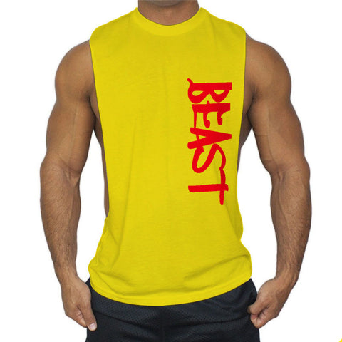 Image of Basic Men's Sports Workout Sleeveless T-shirt Vest-FrenzyAfricanFashion.com