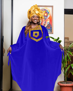 Free Style African Dress For Woman Embroidery Design Ladys Clothes Plus Size Dresses For Women-FrenzyAfricanFashion.com