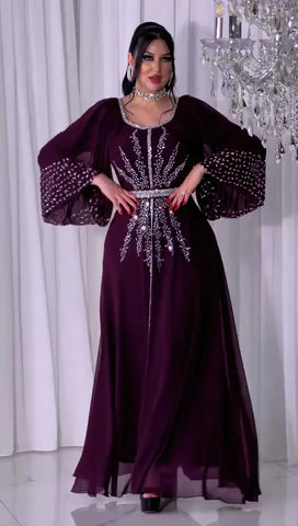 Image of Abaya Women Party Dresses Ramadan Morocco Kaftan Dubai-FrenzyAfricanFashion.com