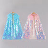 Girls Little Mermaid Cloak Children Cloak Kids Shiny Bright Party Costume Girl Dress up-FrenzyAfricanFashion.com