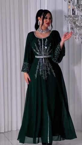 Image of Abaya Women Party Dresses Ramadan Morocco Kaftan Dubai-FrenzyAfricanFashion.com