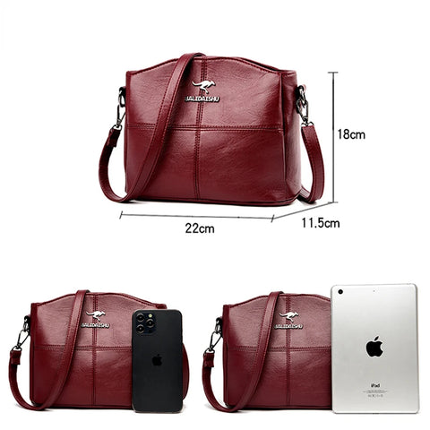 Image of Fashion Female High Quality Soft Leather Bag Ladies Handbags 2023 Women Shoulder Bag Small Crossbody Bags for Women Sac A Main-FrenzyAfricanFashion.com