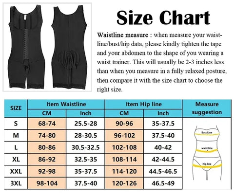 Image of High Compression Body Shapewear Women Corrective Girdle Tummy Control-FrenzyAfricanFashion.com