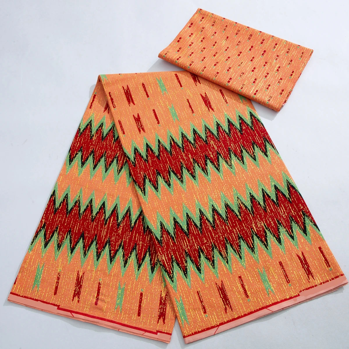 Kente Wax Print Fabric African Real Wax Fabric 100% Cotton Gold Print High Quality Dress-FrenzyAfricanFashion.com