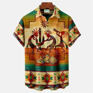 Men's Casual Social Hawaiian Oversized Short Sleeve Shirt Elegant Vintage Harajuku Summer Fashion Designer Clothing Pattern Top-FrenzyAfricanFashion.com
