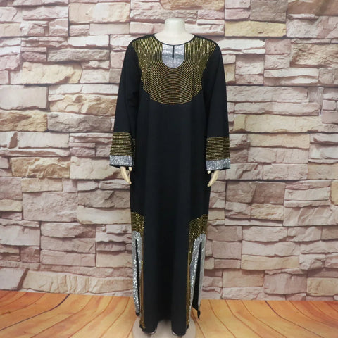 Image of The New Listing moroccan caftan woman Rhinestone decoration nigerian traditional dress for women dress women elegant luxury-FrenzyAfricanFashion.com