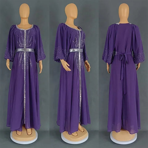 Image of Abaya Women Party Dresses Ramadan Morocco Kaftan Dubai-FrenzyAfricanFashion.com