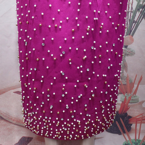 Image of 2024 african dresses for woman suit luxury women's elegant dress Mesh fabric women's clothing from turkey-FrenzyAfricanFashion.com