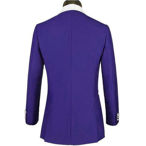 Image of Royalblue Tuexdo 3Pieces Male Suits Slim Fit Groom Wear-FrenzyAfricanFashion.com