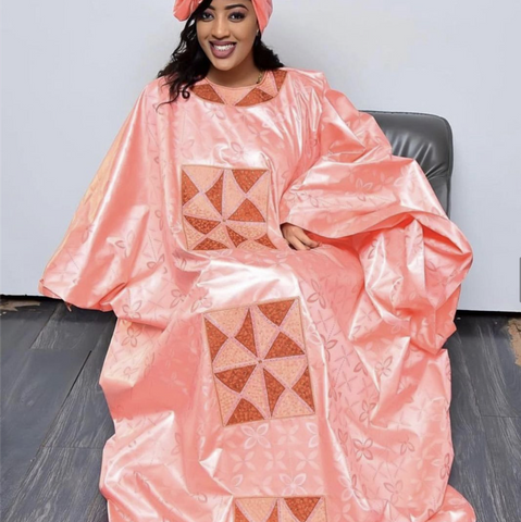 Image of Free Style African Dress For Woman Embroidery Design Ladys Clothes Plus Size Dresses For Women-FrenzyAfricanFashion.com