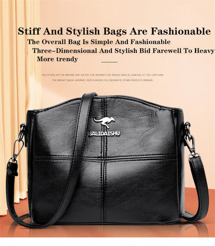 Image of Fashion Female High Quality Soft Leather Bag Ladies Handbags 2023 Women Shoulder Bag Small Crossbody Bags for Women Sac A Main-FrenzyAfricanFashion.com