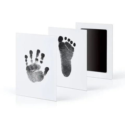 Image of Newborn Baby DIY Hand And Footprint Kit Ink Pads Photo Frame Handprint Toddlers Souvenir Accessories Safe Clean Baby Shower Gift-FrenzyAfricanFashion.com