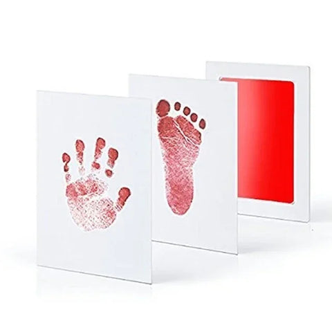 Image of Newborn Baby DIY Hand And Footprint Kit Ink Pads Photo Frame Handprint Toddlers Souvenir Accessories Safe Clean Baby Shower Gift-FrenzyAfricanFashion.com