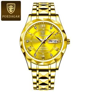 BeniSap Top Brand Luxury Man Wristwatch Waterproof Luminous Date Week Men Watches Stainless Steel-FrenzyAfricanFashion.com