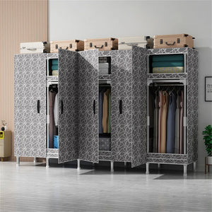 HOME Wardrobes Closet armario Cloth Bedroom Furniture 85/125/166/207x45x170cm Steel Pipe Support Storage Household-FrenzyAfricanFashion.com