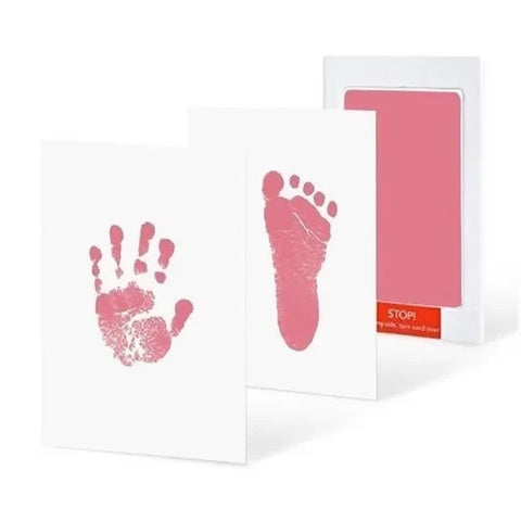 Image of Newborn Baby DIY Hand And Footprint Kit Ink Pads Photo Frame Handprint Toddlers Souvenir Accessories Safe Clean Baby Shower Gift-FrenzyAfricanFashion.com