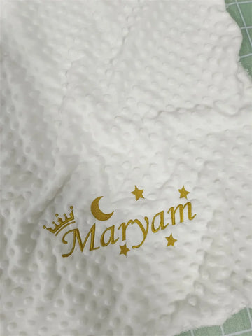 Image of Custom Name Personalized Baby Blanket Swaddle Baby Stroller Bed Crib Sleep Cover Baby Birthday Gift For Newborn Boys and Girls-FrenzyAfricanFashion.com