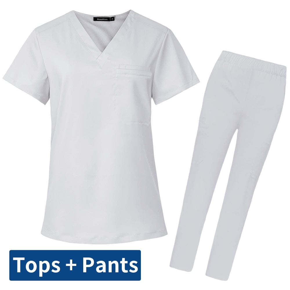 Source Unisex Hospital Uniform Stylish Medical Scrubs Nursing Uniforms  Hospital Scrub Tops And Pants Uniform on m.