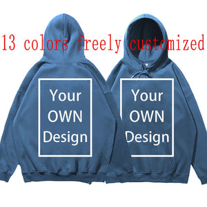 Your OWN Design Brand Logo Picture Custom Men Women DIY Hoodies Sweatshirt Hoody Clothing-FrenzyAfricanFashion.com