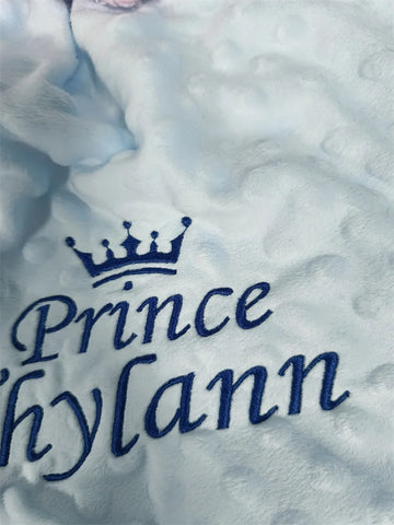 Image of Custom Name Personalized Baby Blanket Swaddle Baby Stroller Bed Crib Sleep Cover Baby Birthday Gift For Newborn Boys and Girls-FrenzyAfricanFashion.com