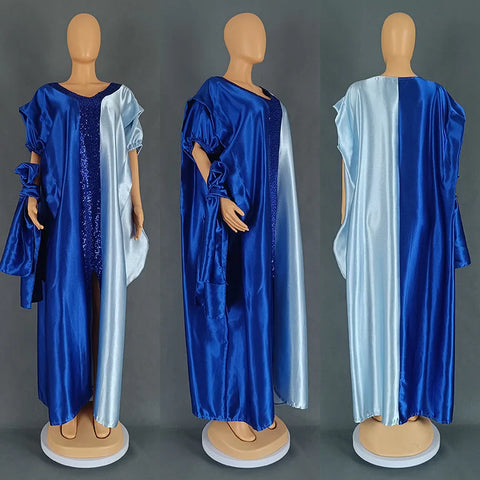 Image of Abayas Robe Dresses Women Traditional Dashiki Ankara Outfits Gown Muslim Kaftan Maxi Long Dress-FrenzyAfricanFashion.com