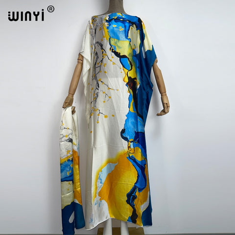 Image of Dashiki Women Long Blouse Color Pattern oversize-FrenzyAfricanFashion.com