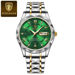 BeniSap Top Brand Luxury Man Wristwatch Waterproof Luminous Date Week Men Watches Stainless Steel-FrenzyAfricanFashion.com