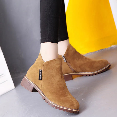 Image of Ankle Boots Comfortable Plus Size Snow Boots for Women Female Platform Boots Botas De Mujer-FrenzyAfricanFashion.com