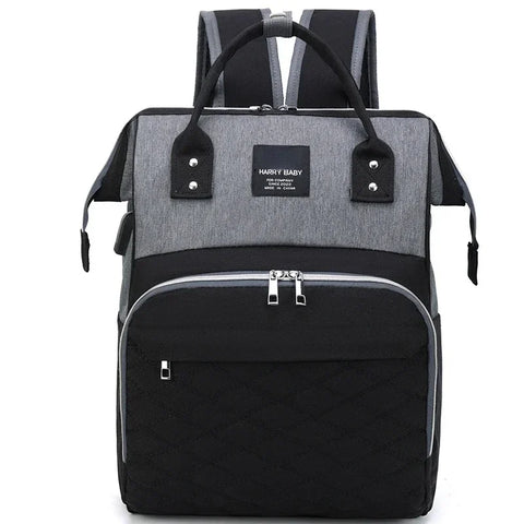 Image of Mommy Diaper Bags Baby Stroller Hanging Bag Mother Large Capacity Nappy Backpacks with Changing Mat Convenient Baby Nursing Bags-FrenzyAfricanFashion.com