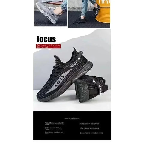 Image of Spring Lightweight Deodorant Men's Shoes Breathable Mesh Sneakers Comfortable Trendy Versatile Shoes Men-FrenzyAfricanFashion.com