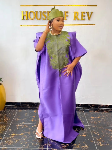 Image of African Bubu Dress Women Party Dresses Traditional Muslim Kaftan Robe-FrenzyAfricanFashion.com