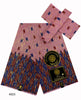 Pink Kente Fabric Wax Print 2+4 Yards African Golden Cotton Newest Style Ankara-FrenzyAfricanFashion.com