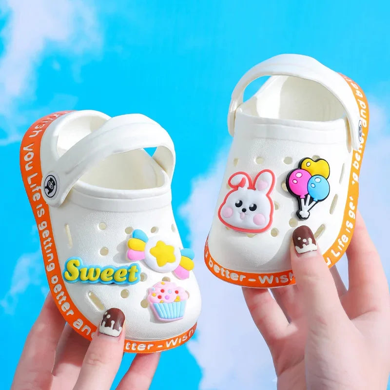 Summer Kids Sandals Children's Shoes Slippers Soft Anti-Skid Cartoon Boys Girls-FrenzyAfricanFashion.com