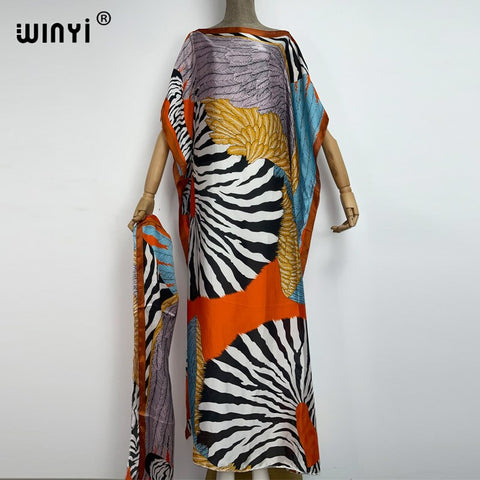 Image of Dashiki Women Long Blouse Color Pattern oversize-FrenzyAfricanFashion.com