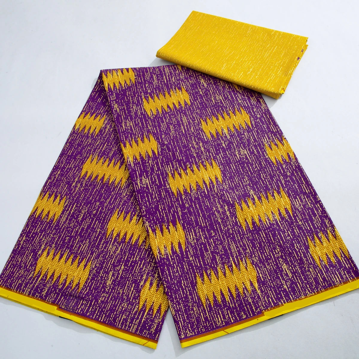 Kente Wax Print Fabric African Real Wax Fabric 100% Cotton Gold Print High Quality Dress-FrenzyAfricanFashion.com