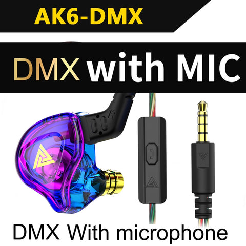 Image of Original QKZ AK6 Copper Driver HiFi Wired Earphone Sport Running Headphones Bass Stereo Headset Music Earbuds fone de ouvido-FrenzyAfricanFashion.com