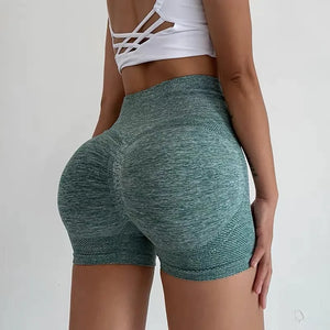 Sexy Booty Push Up Sport Yoga Women Seamless Spandex Running Cycling Shorts-FrenzyAfricanFashion.com