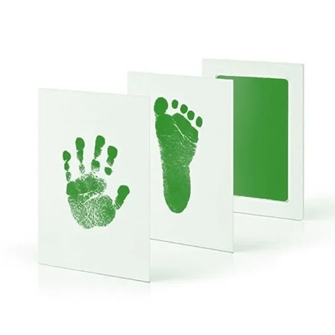 Image of Newborn Baby DIY Hand And Footprint Kit Ink Pads Photo Frame Handprint Toddlers Souvenir Accessories Safe Clean Baby Shower Gift-FrenzyAfricanFashion.com