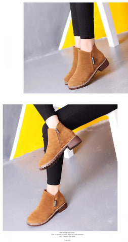 Image of Ankle Boots Comfortable Plus Size Snow Boots for Women Female Platform Boots Botas De Mujer-FrenzyAfricanFashion.com