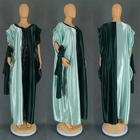 Image of Abayas Robe Dresses Women Traditional Dashiki Ankara Outfits Gown Muslim Kaftan Maxi Long Dress-FrenzyAfricanFashion.com