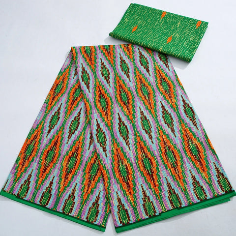 Image of Kente Wax Print Fabric African Real Wax Fabric 100% Cotton Gold Print High Quality Dress-FrenzyAfricanFashion.com