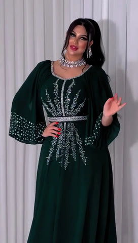 Image of Abaya Women Party Dresses Ramadan Morocco Kaftan Dubai-FrenzyAfricanFashion.com