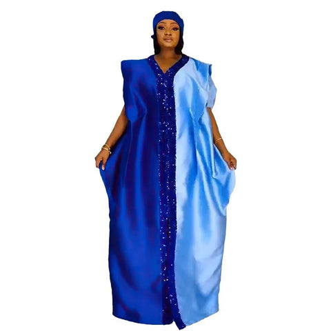 Image of Abayas Robe Dresses Women Traditional Dashiki Ankara Outfits Gown Muslim Kaftan Maxi Long Dress-FrenzyAfricanFashion.com