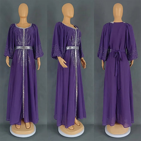 Image of Abaya Women Party Dresses Ramadan Morocco Kaftan Dubai-FrenzyAfricanFashion.com